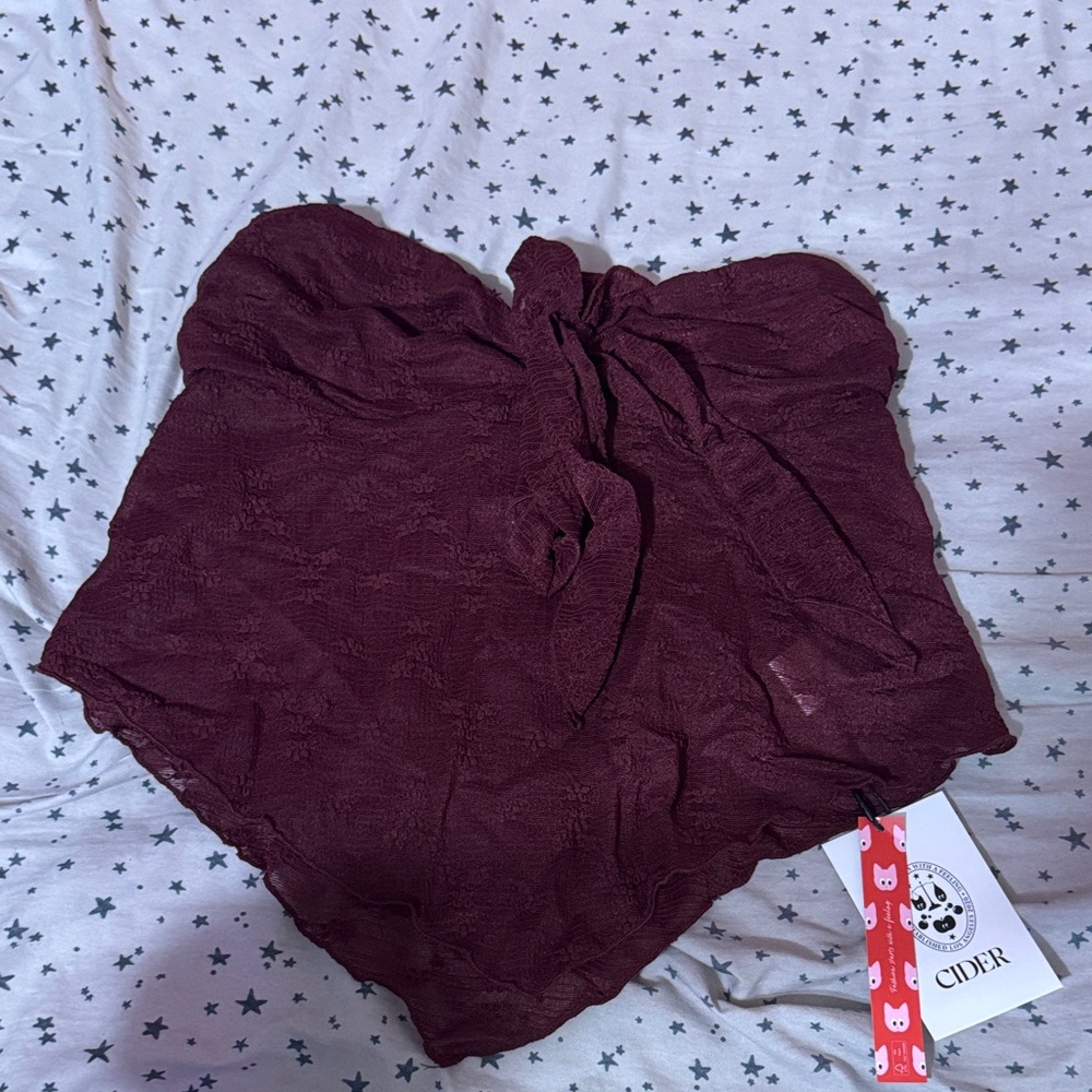 Cider Deep Red Strapless Top - NWT! Never worn!!